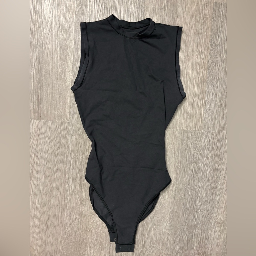 SKIMS Black Sleeveless Bodysuit
